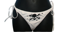 Load image into Gallery viewer, White Skull and Crossbone Print Bikini
