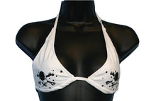 Load image into Gallery viewer, White Skull and Crossbone Print Bikini